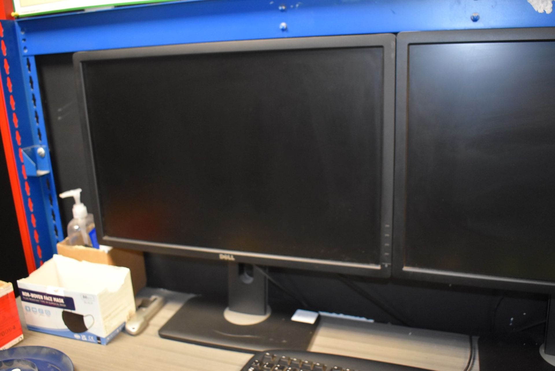 2 x Dell 24 Inch Flatscreen Monitors - Model U2412M - Includes Power Cables and VGA Leads - Image 3 of 6