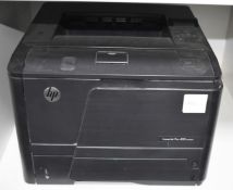 1 x HP Laserjet Pro 400 Series Mono Laser Printer - Model M401dn - RRP £372
