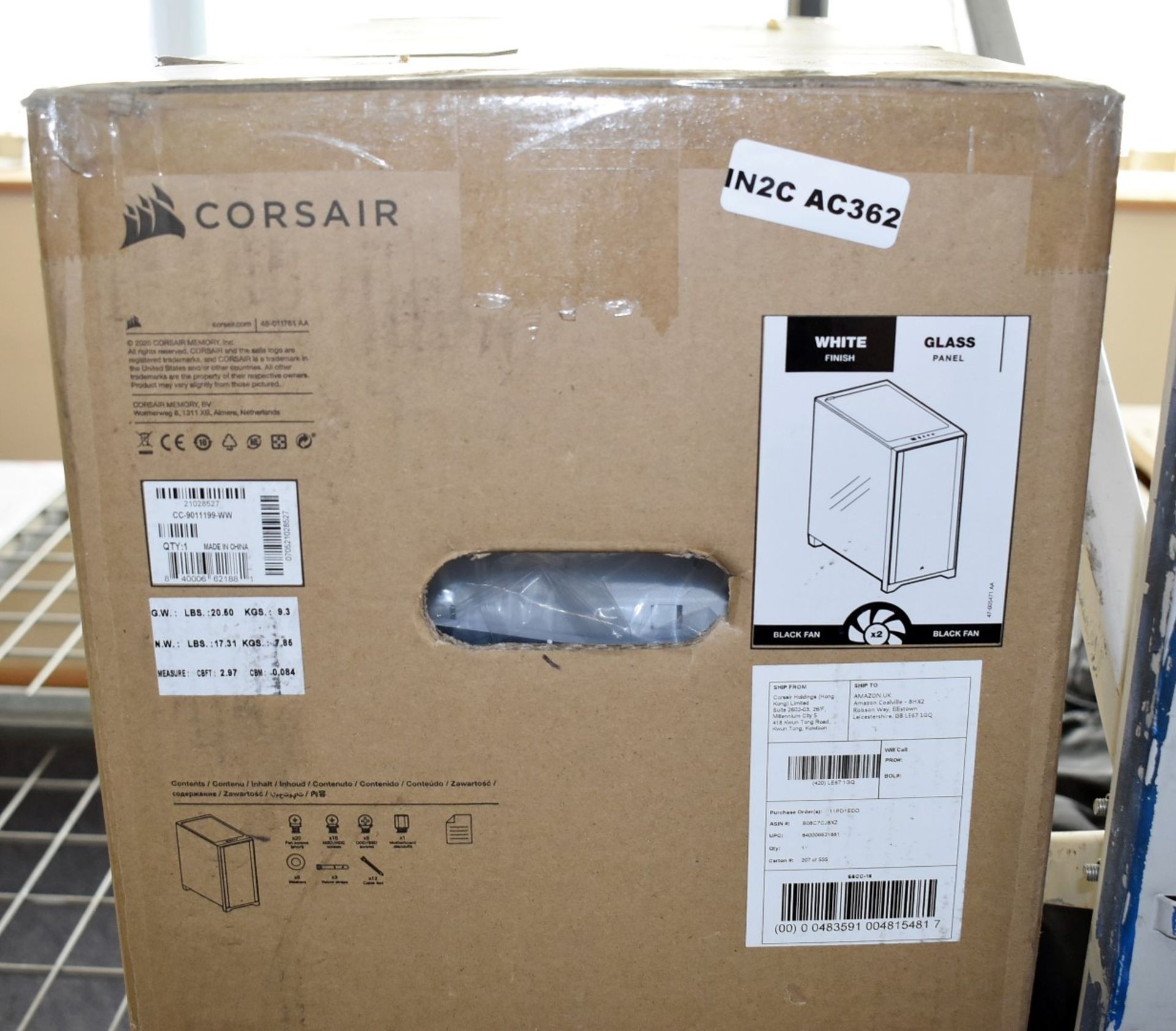 1 x Corsair 4000D Mid Tower PC Case With Tempered Glass Side Panel - New Boxed Stock - Image 3 of 5
