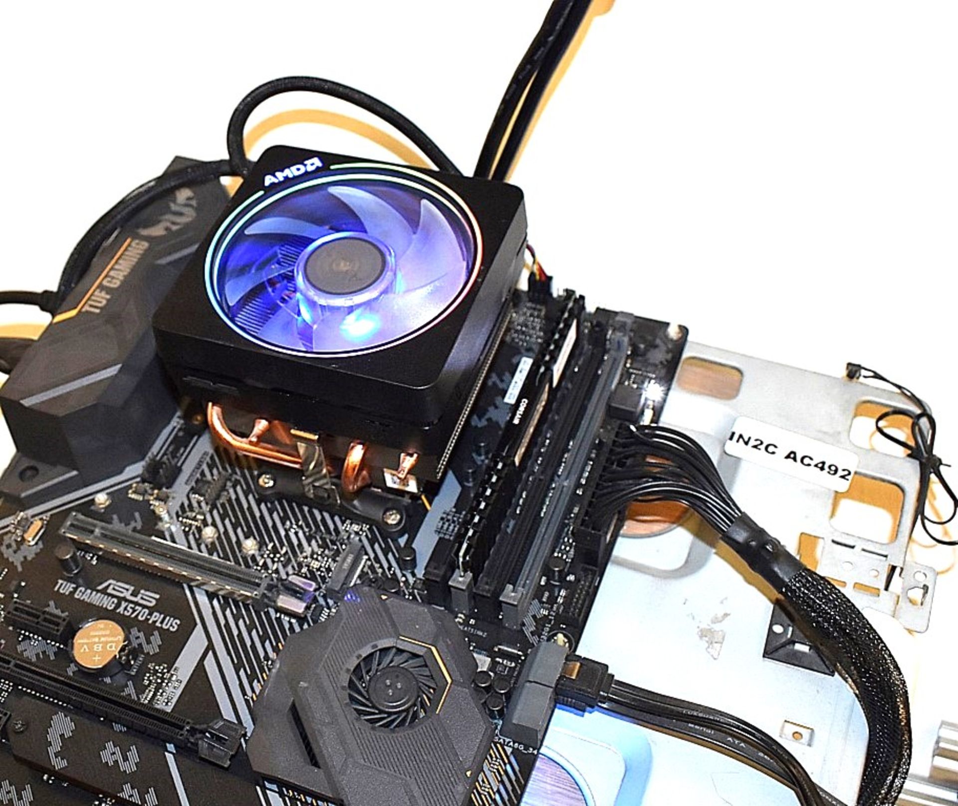 1 x Test Bench PC Components Including an Asus TUF X570-Plus Gaming Motherboard and Ryzen 5600XT CPU - Image 9 of 13