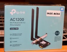 1 x TP Link AC1200 WiFi Bluetooth 4.2 PCIe Adaptor - Model Archer T5E - New Boxed Stock