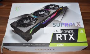 1 x MSI Suprim X Geforce RTX 3090 24GB Gaming Graphics Card - Open Boxed Stock - RRP £1,600