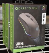 3 x GameMax Strike RGB Optical Gaming Mouse - New Boxed Stock