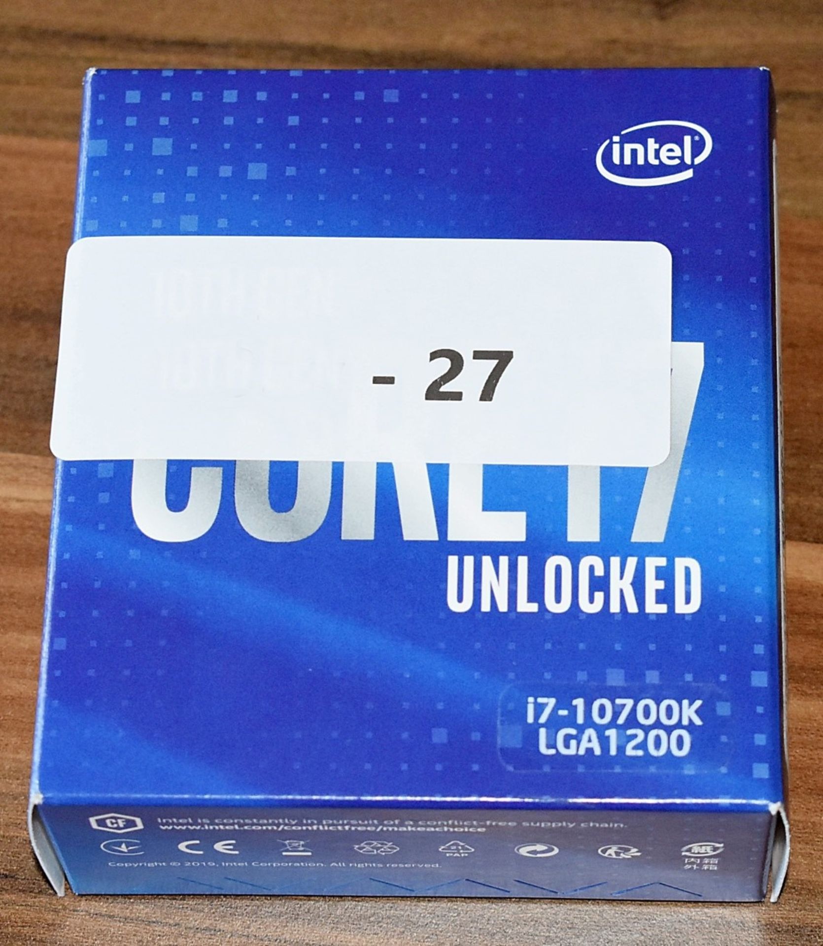 1 x Intel Core i7-10700K LGA1200 10th Gen Comet Lake Processor - 5.1ghz Boost Clock With 8 Cores