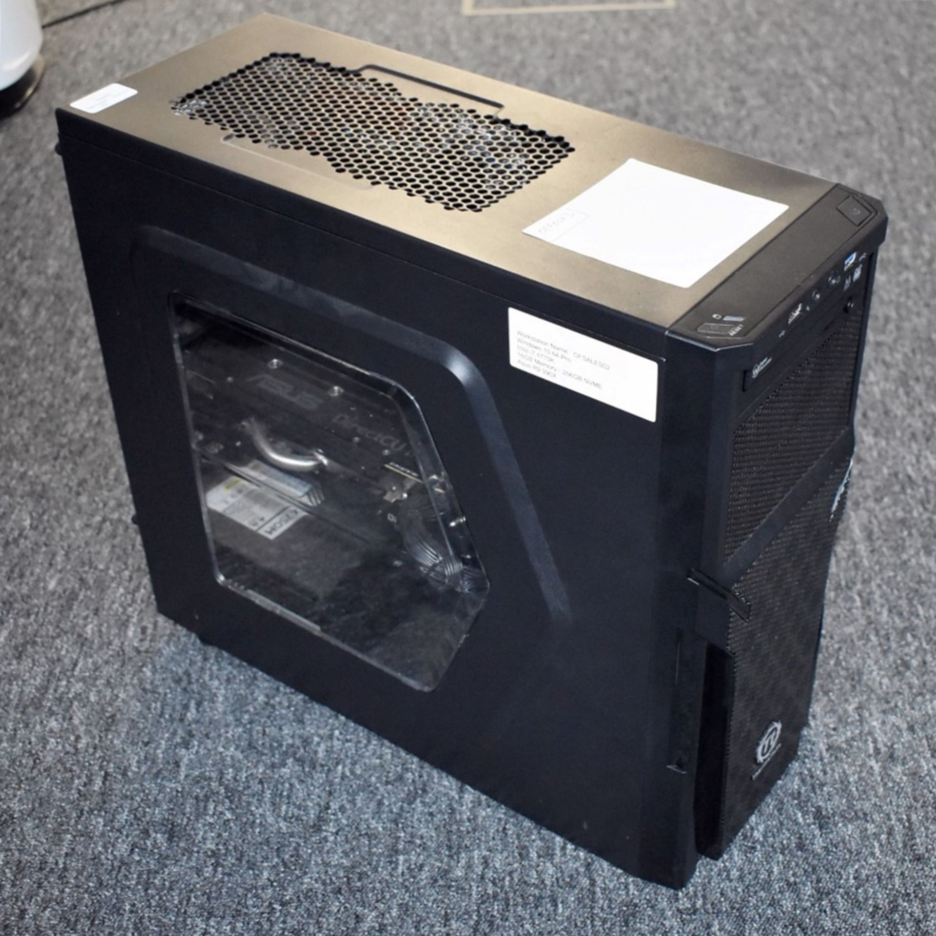 1 x Desktop Computer Featuring an Intel i7-4770K Processor, 16GB Ram, 256GB NVME Drive, Corsair - Image 7 of 8