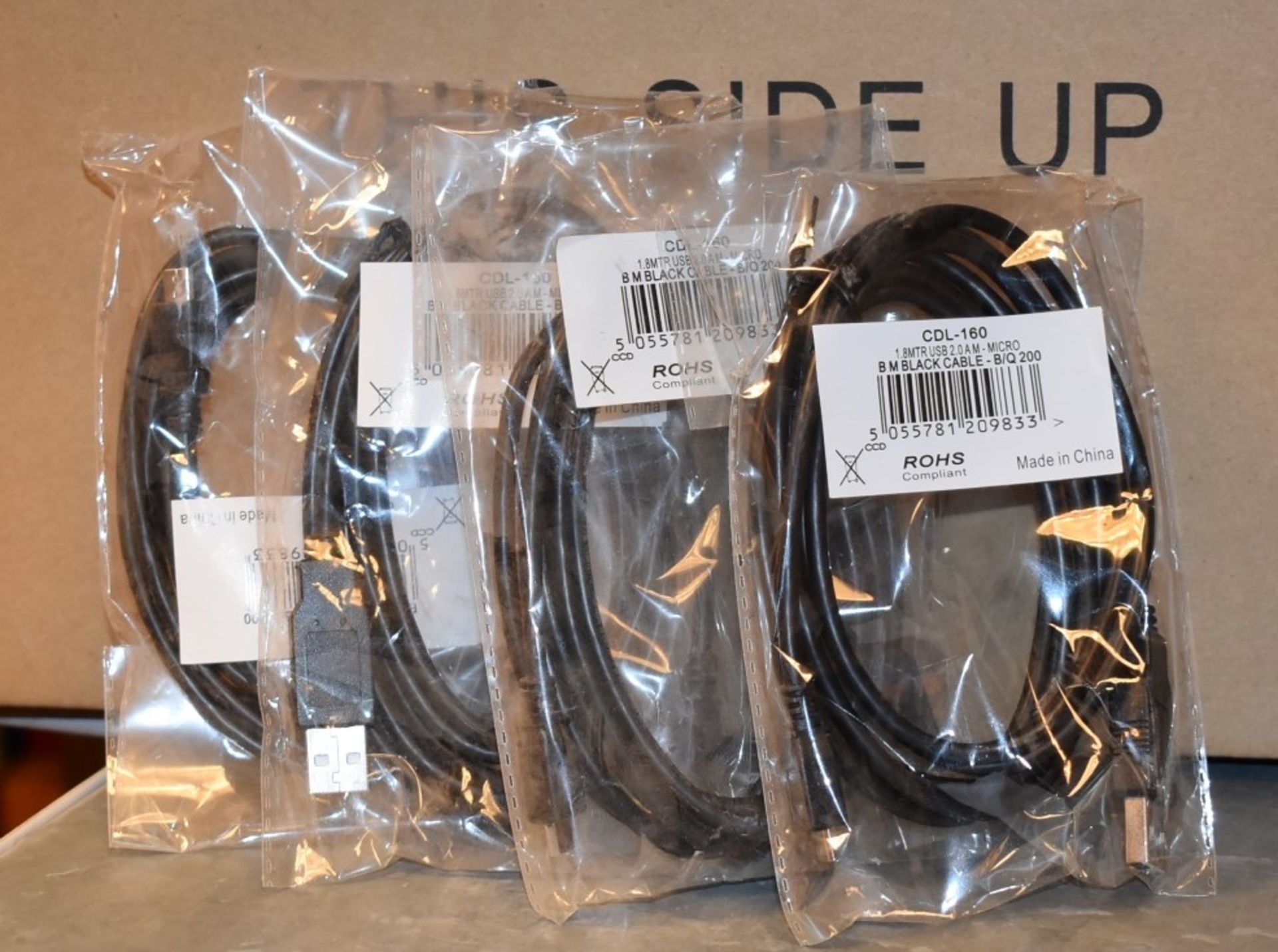 Approx 90 x Assorted Cables Including Micro USB Cables, Ethernet Cables, VGA to DVI Cables, SATA - Image 11 of 17