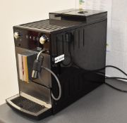 1 x Melitta Avanza Bean to Cup Coffee Machine - Series 600 With Stainless Steel / Black Finish