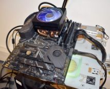 1 x Test Bench PC Components Including an Asus TUF X570-Plus Gaming Motherboard and Ryzen 5600XT CPU
