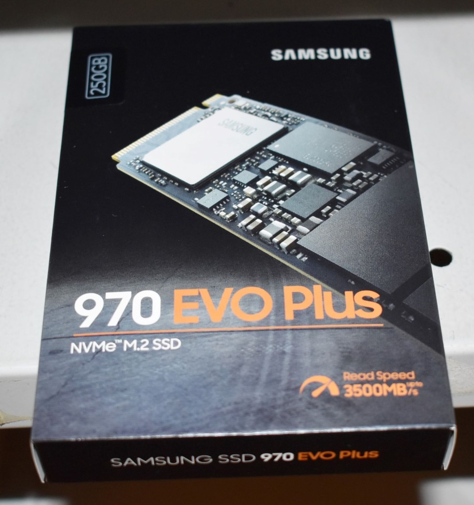 1 x Samsung Evo 970 Plus 250GB Solid State M.2 SSD Hard Drive - 3500mb/s Read Speed - New Boxed - Image 2 of 3