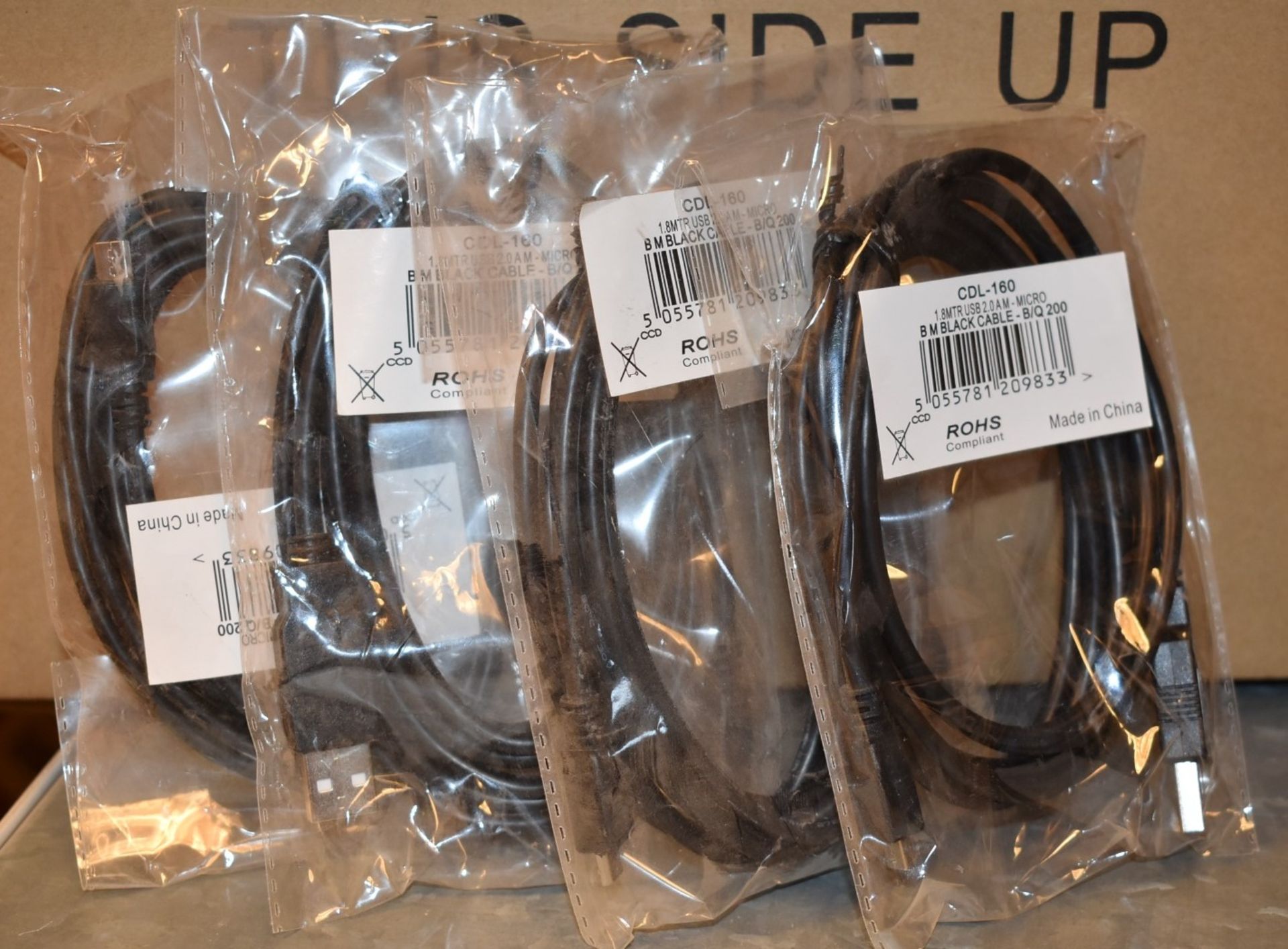 Approx 90 x Assorted Cables Including Micro USB Cables, Ethernet Cables, VGA to DVI Cables, SATA - Image 10 of 17