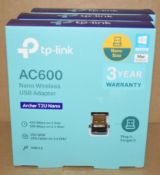 3 x TP Link AC600 Nano Wireless USB Adaptors - Type Archer T2U Nano - New Boxed Stock