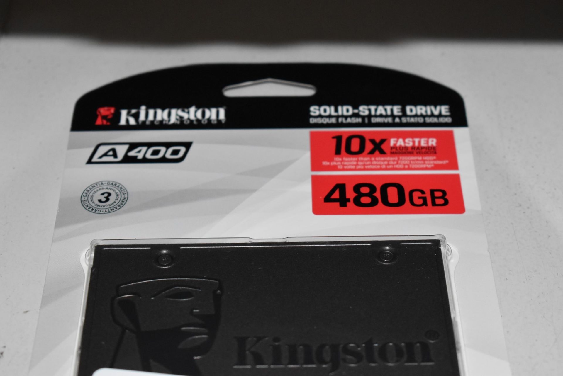 1 x Kingston A400 Solid State 480gb SSD Hard Drive - New Boxed Stock - Image 2 of 2