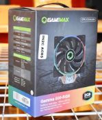 1 x GameMax Gamma 500-RGB CPU Cooler Tower With 120mm LED Fan - For AMD AM4 and Intel LGA115X