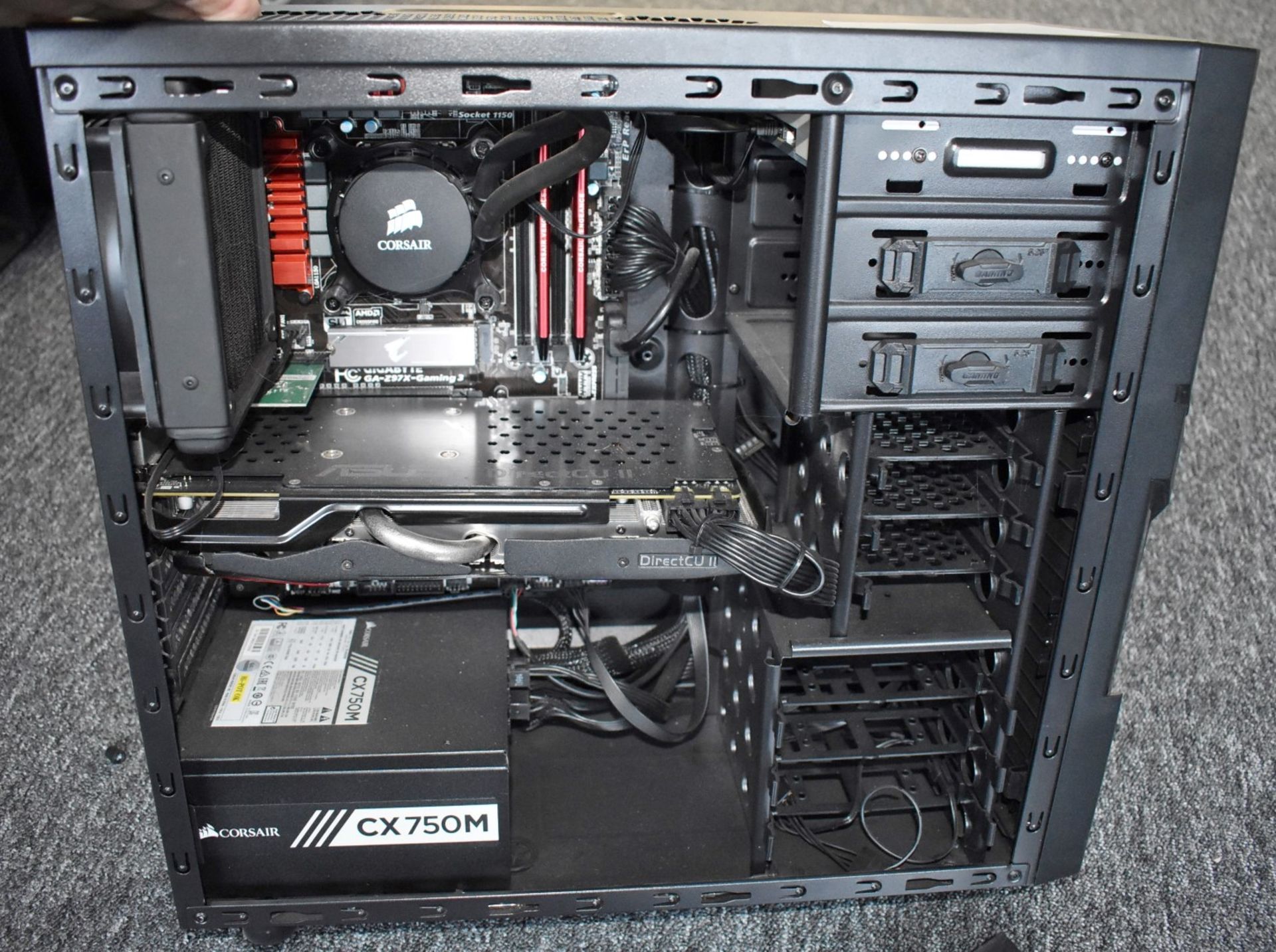 1 x Desktop Computer Featuring an Intel i7-4770K Processor, 16GB Ram, 256GB NVME Drive, Corsair - Image 4 of 8