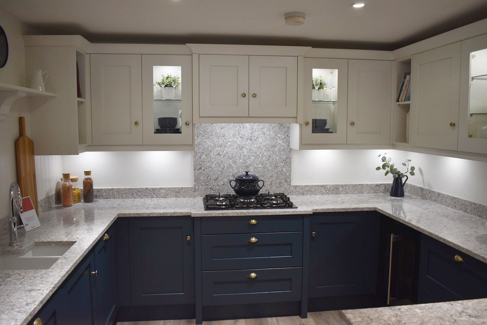 1 x 'Mornington' Shaker-style Feature-rich Fitted Kitchen in Blue, with Premium Branded Appliances - Image 3 of 67