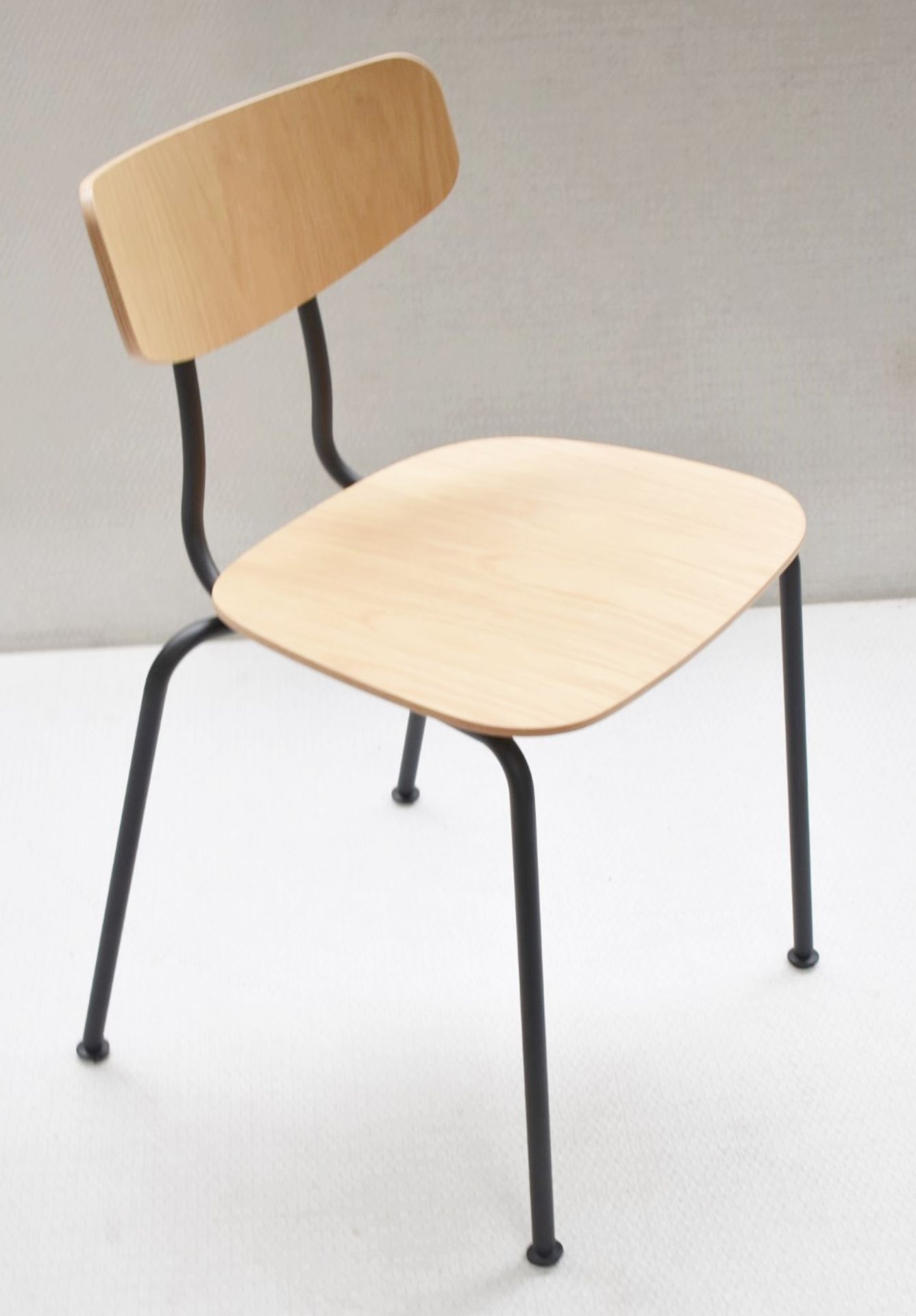 1 x VITRA 'Moca' Designer Chair with an Oak Seat & Backrest - Original Price £389.00 - Image 3 of 4