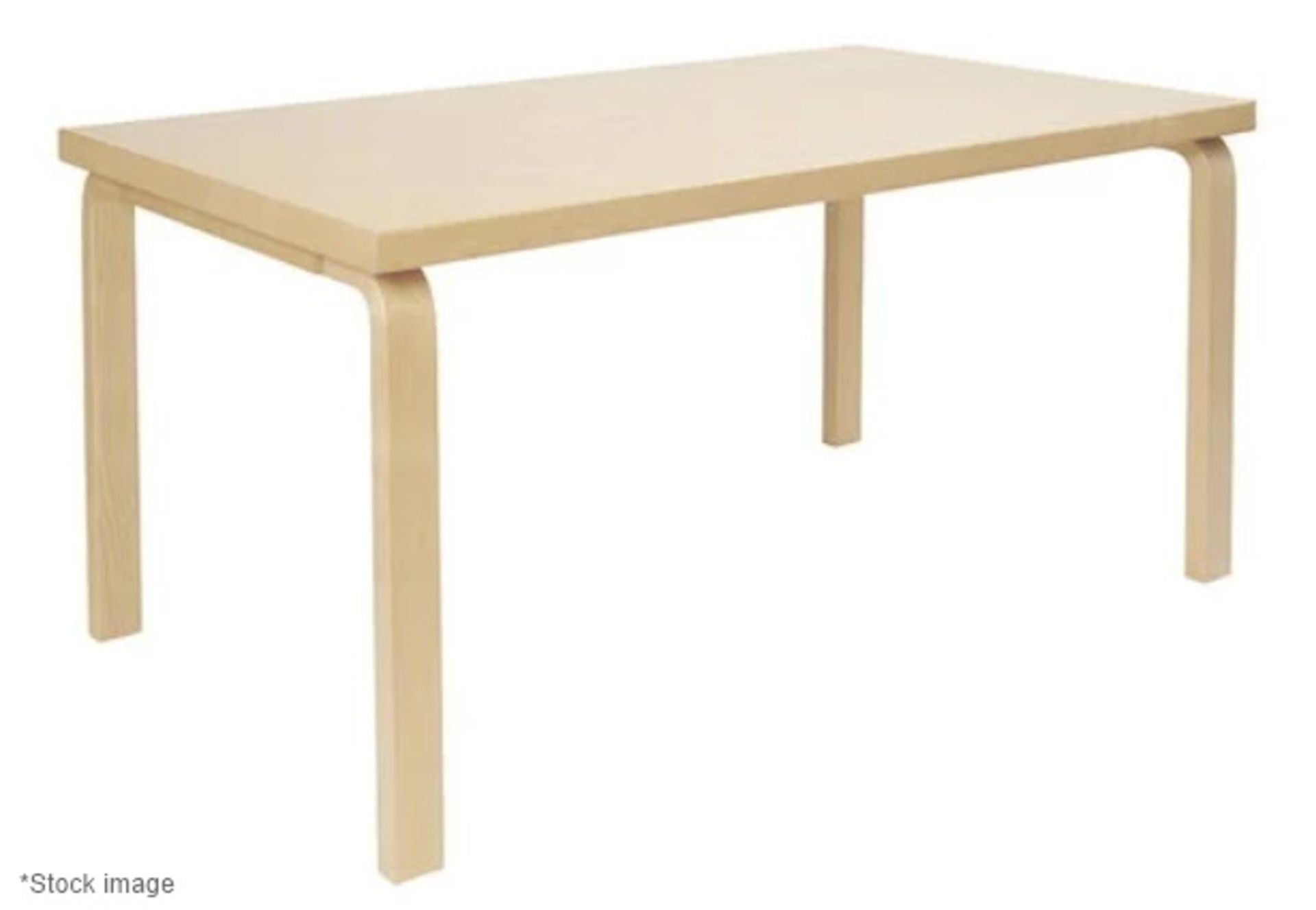 1 x VITRA / ARTEK 'Aalto 82A' Designer Table, In Birch - Original Price £979.00 - Image 3 of 4