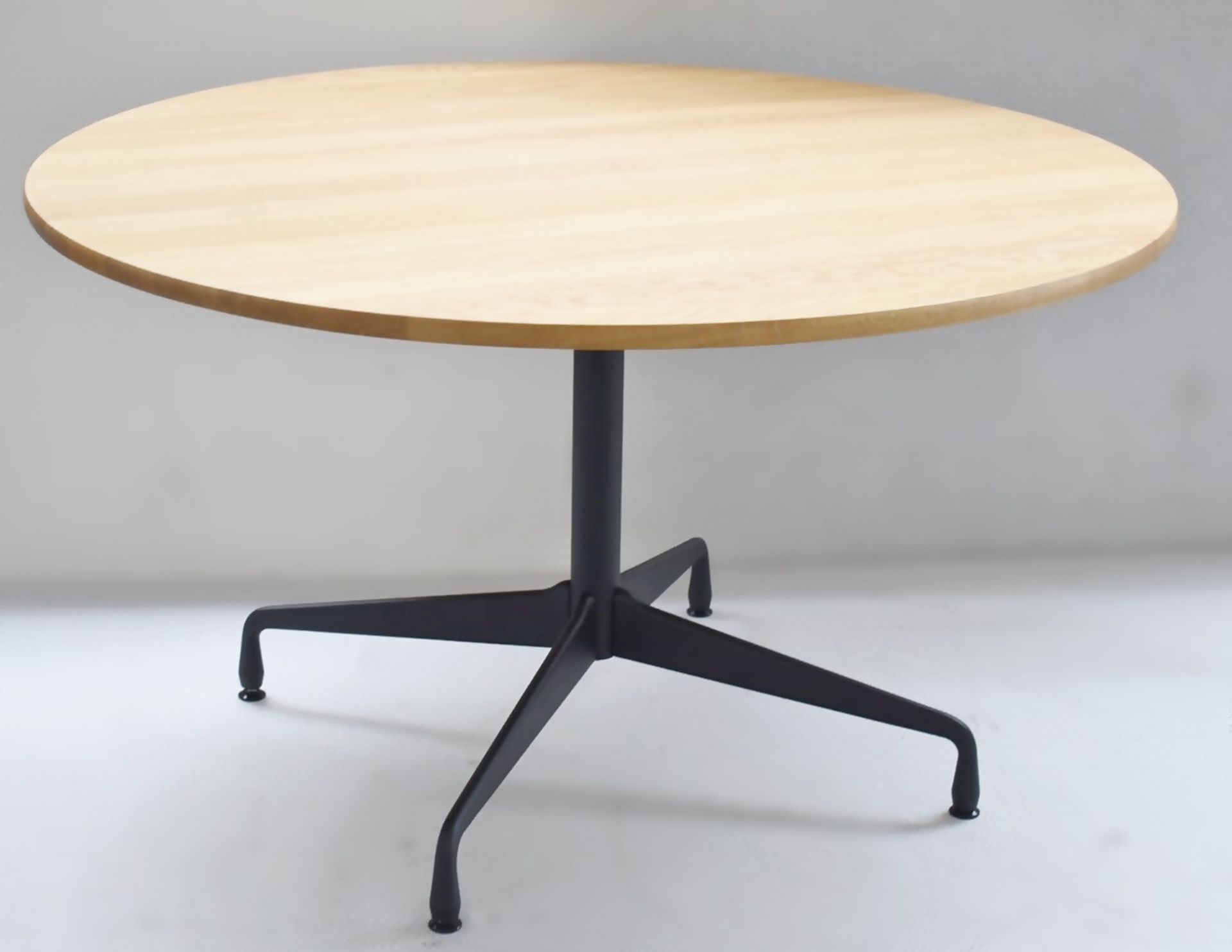 1 x VITRA / EAMES 'Segmented' Designer Solid Oak Topped Round Dining Table - Original Price £1,750 - Image 3 of 7