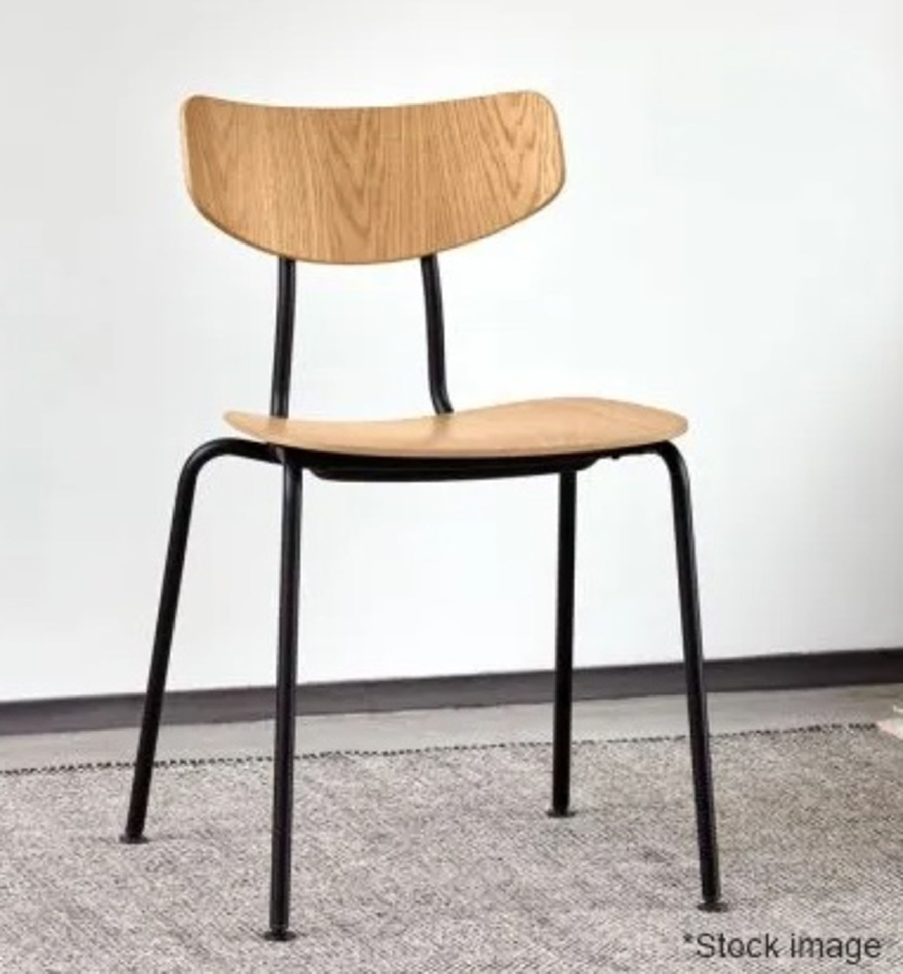 1 x VITRA 'Moca' Designer Chair with an Oak Seat & Backrest - Original Price £389.00