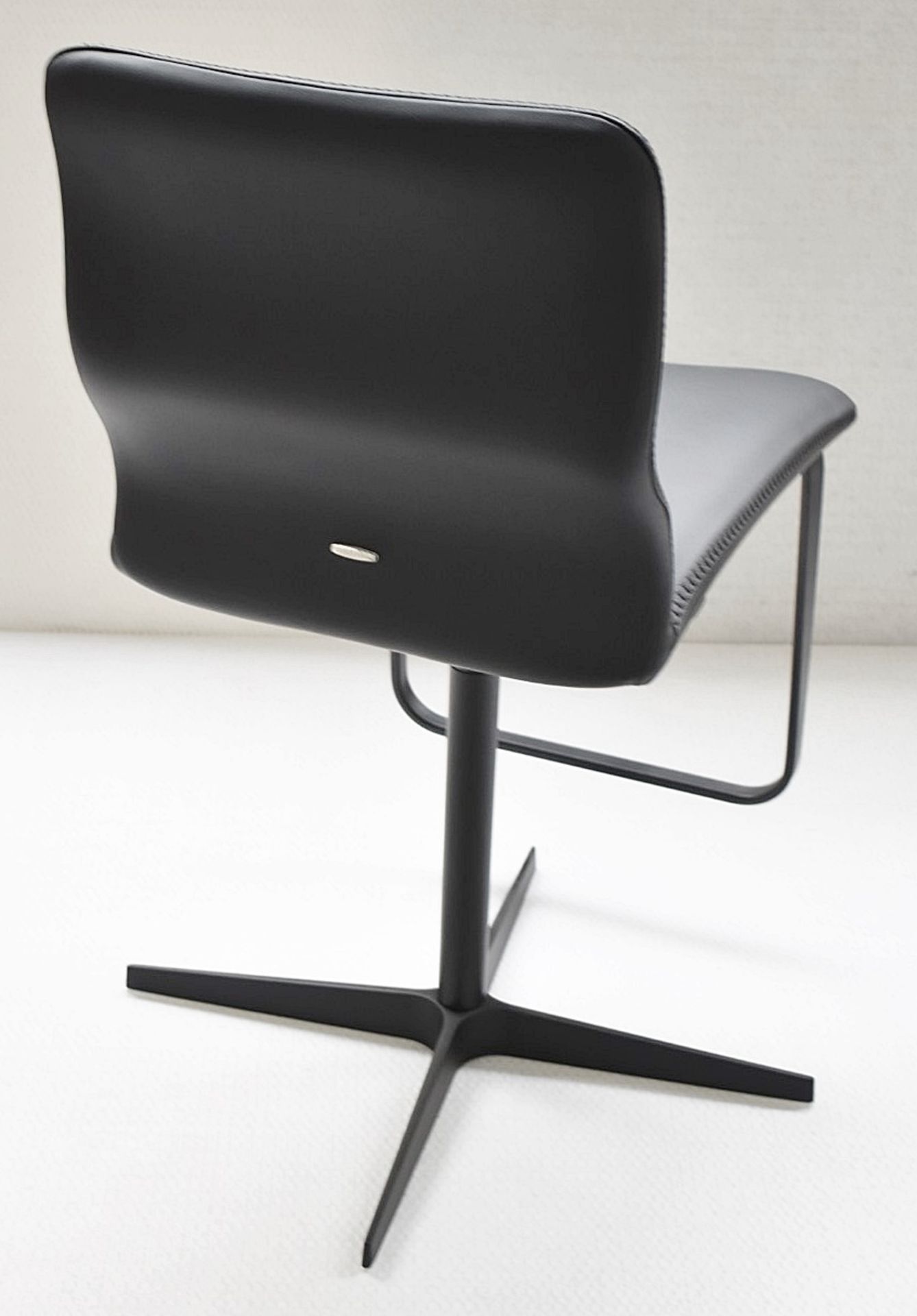 1 x CATTELAN ITALIA 'Vito X' Italian Designer Adjustable Bar Stool In Black - Original Price £895.00 - Image 4 of 8