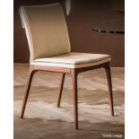 1 x CATTELAN ITALIA 'Sofia' Leather Upholsted Designer Chair - Original Price £520.00 - Ref: 4934658