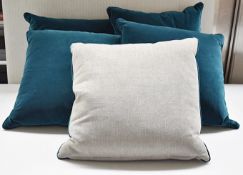 5 x DURESTA 'Ledbury' Pure English Luxury Upholstered Scatter Cushions - 57 x 57cm