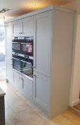 1 x 'Madison' Premium Shaker-style Tall Kitchen Storage Bank, With AEG Appliances *Ex-Display*