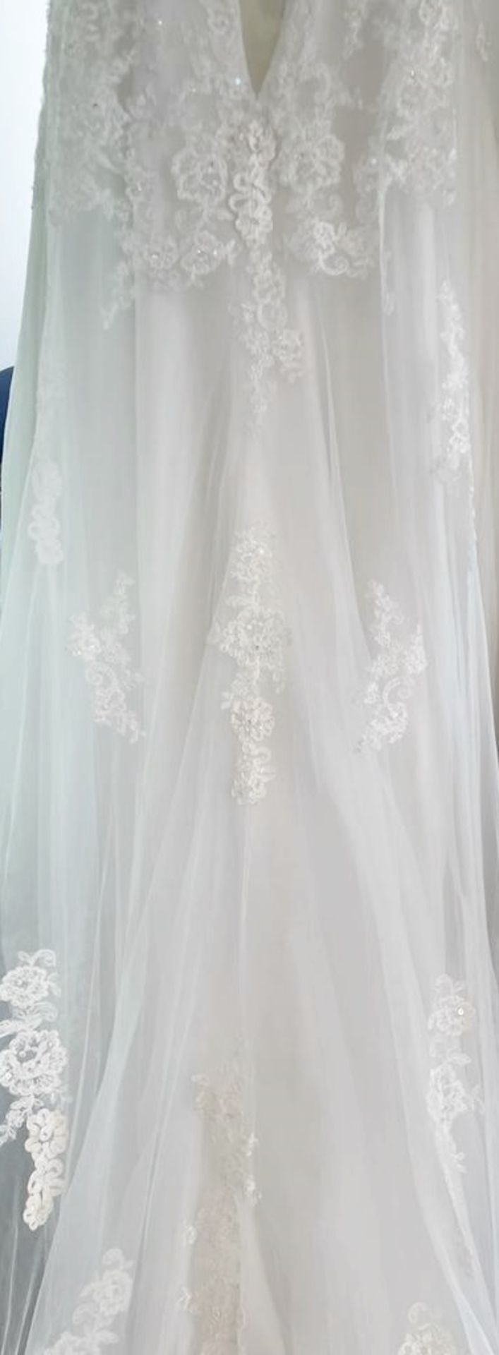 1 x ATELIER LYANNA Designer Wedding Dress Bridal Gown - Size: UK 12 - Original RRP £1,600 - Image 6 of 14