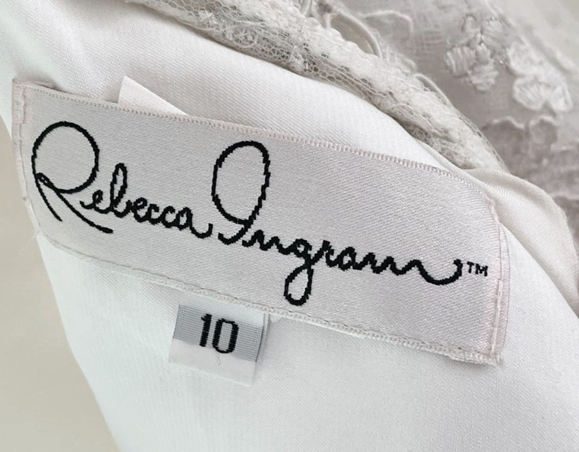 1 x REBECCA INGRAM 'Camille' Designer Wedding Dress Bridal Gown - Size: UK 10 - Original RRP £1,450 - Image 15 of 15