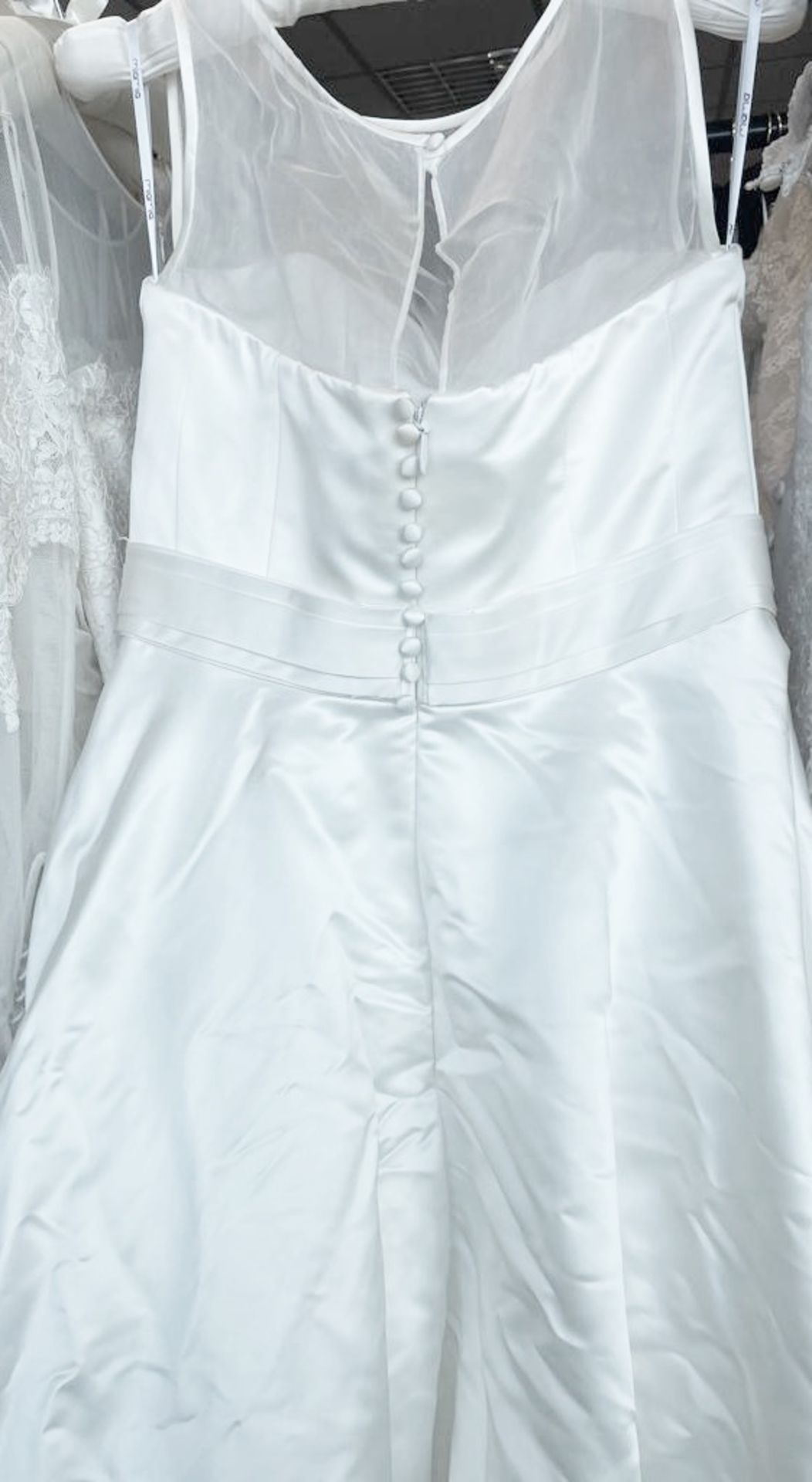 1 x MIA-MIA 'Tamara' Designer Wedding Dress Bridal Gown, With Illusion Neckline, Boned Corset And - Image 15 of 16