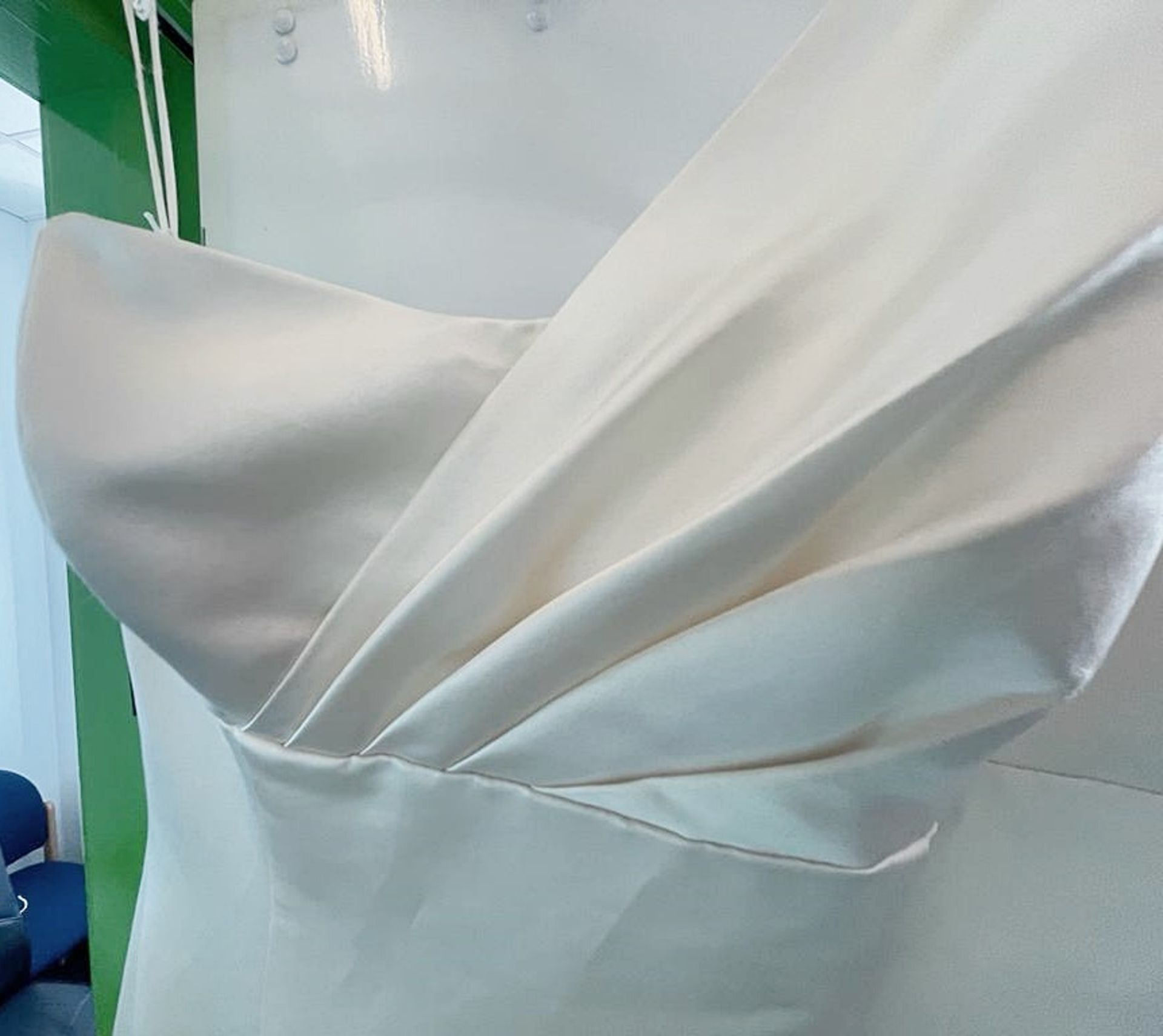 1 x MIA-MIA 'Liezel' Satin Designer Fishtail Wedding Dress Bridal Gown - Original RRP £1,600 - Image 3 of 14