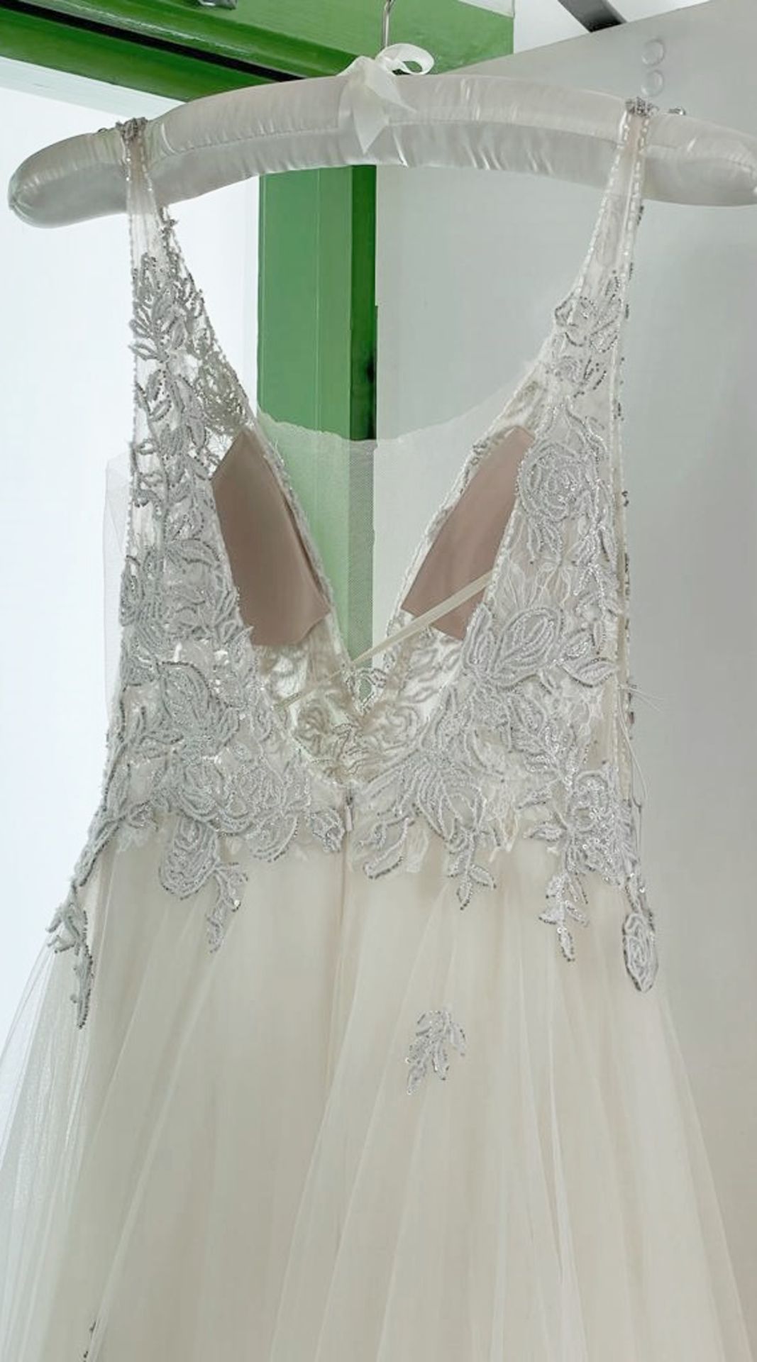 1 x ANNASUL Y 'Cameron' Designer Wedding Dress Bridal Gown - Size: UK 12 - Ref: DRS043 - CL823 - - Image 10 of 13