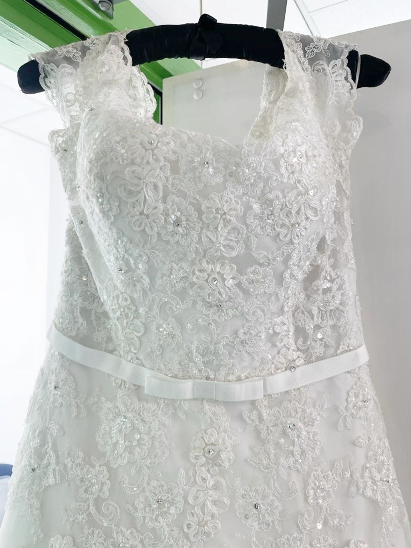 1 x ATELIER LYANNA Designer Wedding Dress Bridal Gown - Size: UK 12 - Original RRP £1,600 - Image 3 of 14