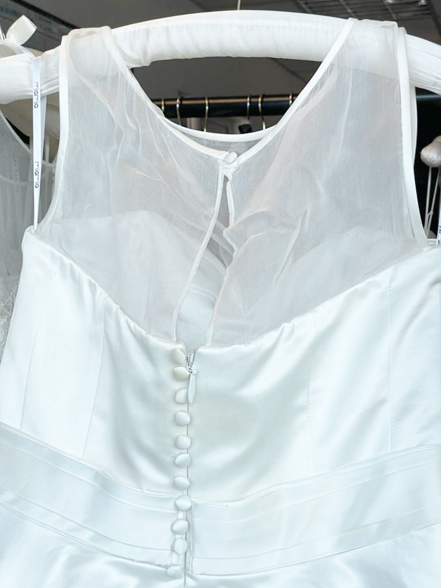 1 x MIA-MIA 'Tamara' Designer Wedding Dress Bridal Gown, With Illusion Neckline, Boned Corset And - Image 5 of 16