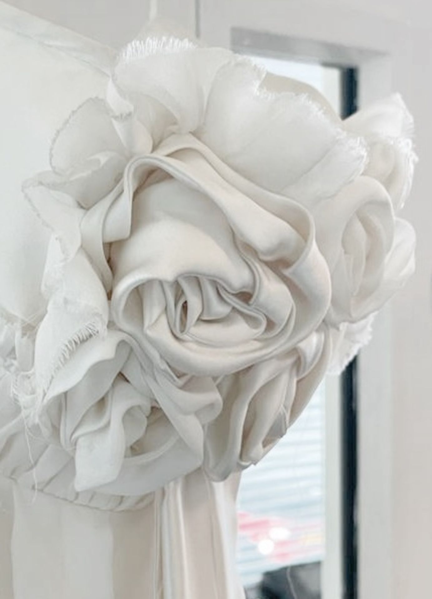 1 x DAVID FIELDEN Designer Silk Strapless Grecian-style Column Wedding Dress Bridal Gown, With - Image 2 of 8