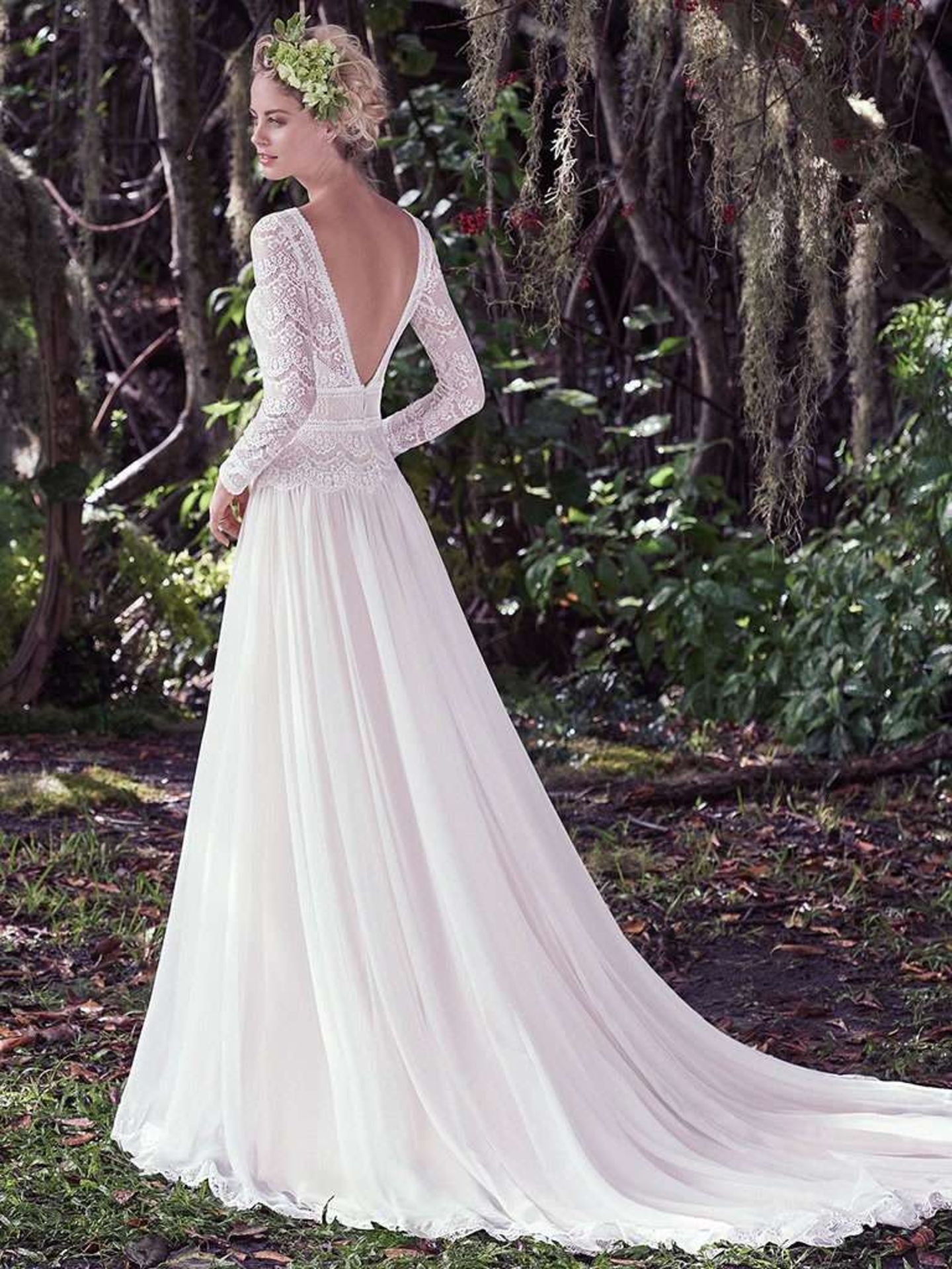 1 x MAGGIE SOTTERO 'Deirdre' Designer Wedding Dress Bridal Gown - Size: UK 10 - Original RRP £15,060 - Image 2 of 11