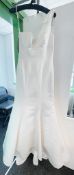 1 x MIA-MIA 'Liezel' Satin Designer Fishtail Wedding Dress Bridal Gown - Original RRP £1,600