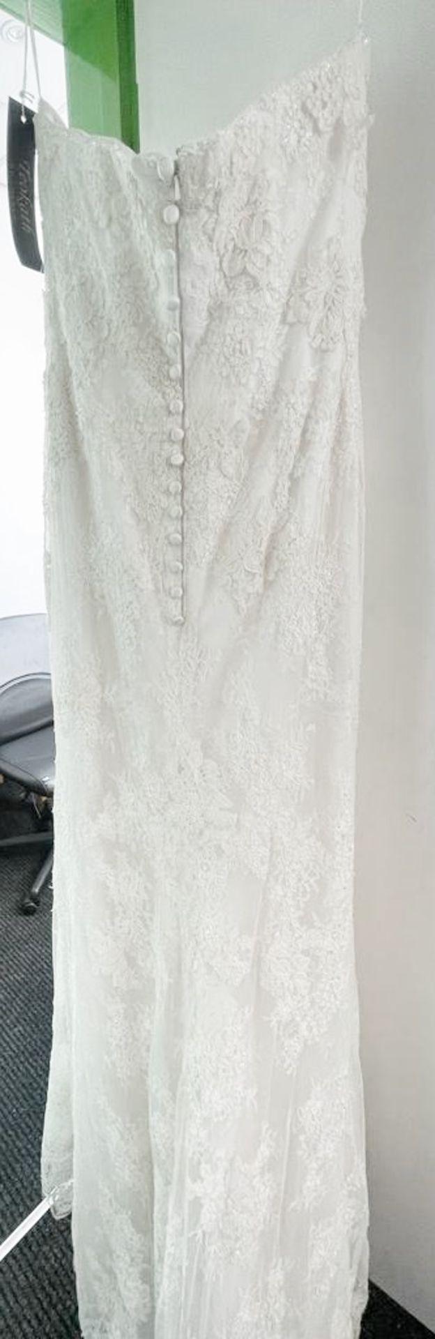 1 x LUSAN MANDONGUS 'Iona' Designer Wedding Dress Bridal Gown - Size: UK 12 - Original RRP £1,950 - Image 2 of 12