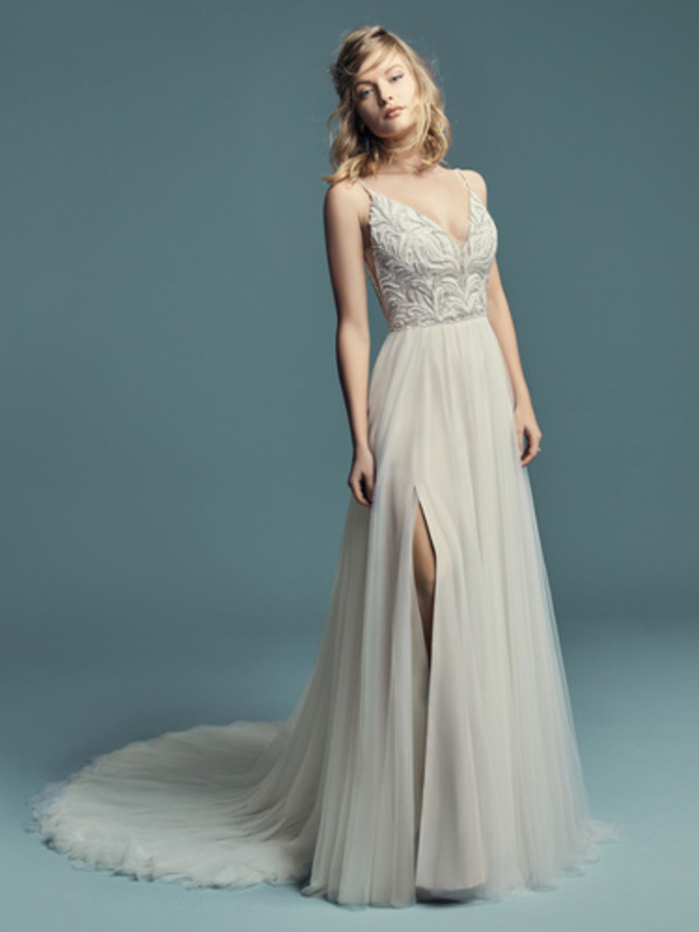 1 x MAGGIE SOTTERO 'Charlene' Boho-Style Aline Designer Wedding Dress Bridal Gown - RRP £1,900 - Image 9 of 15