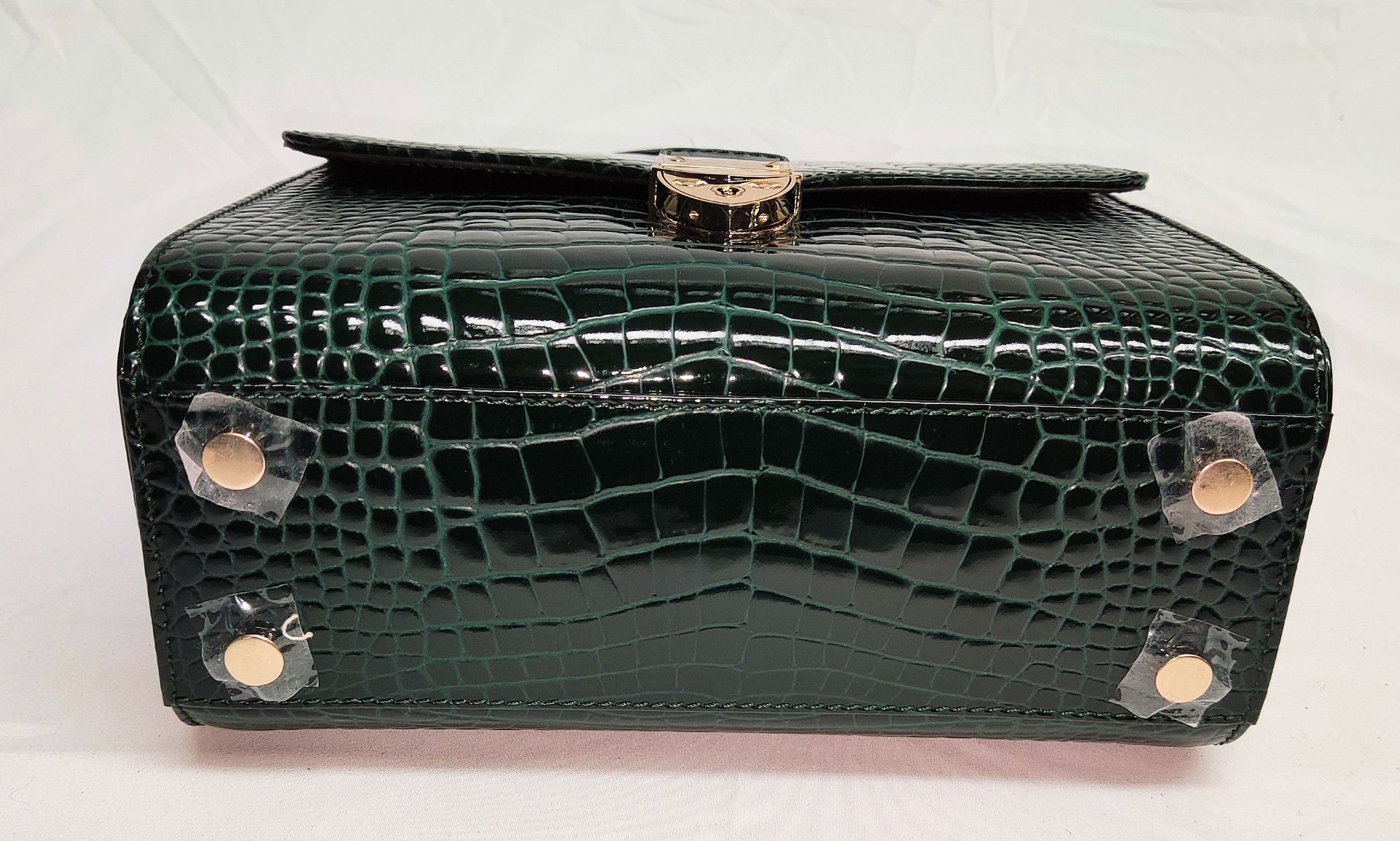 1 x ASPINAL OF LONDON Mayfair Bag - Evergreen Patent Croc - Original RRP £695.00 - Bild 4 aus 23