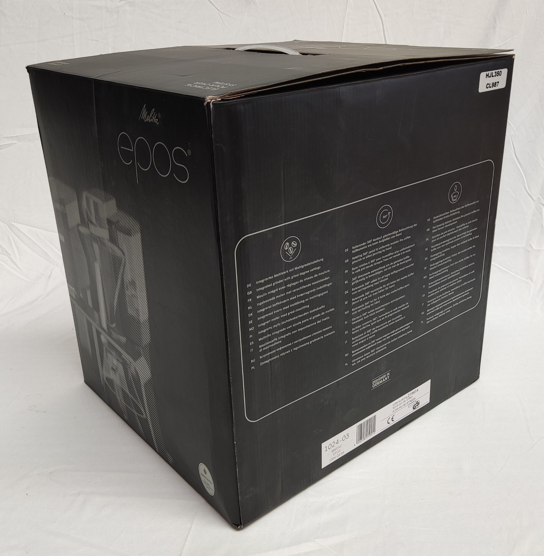 1 x MELITTA Epos Coffee Machine With Grinder - Boxed - Original RRP £399 - Ref: 7129012/HJL350/C19/ - Image 13 of 14