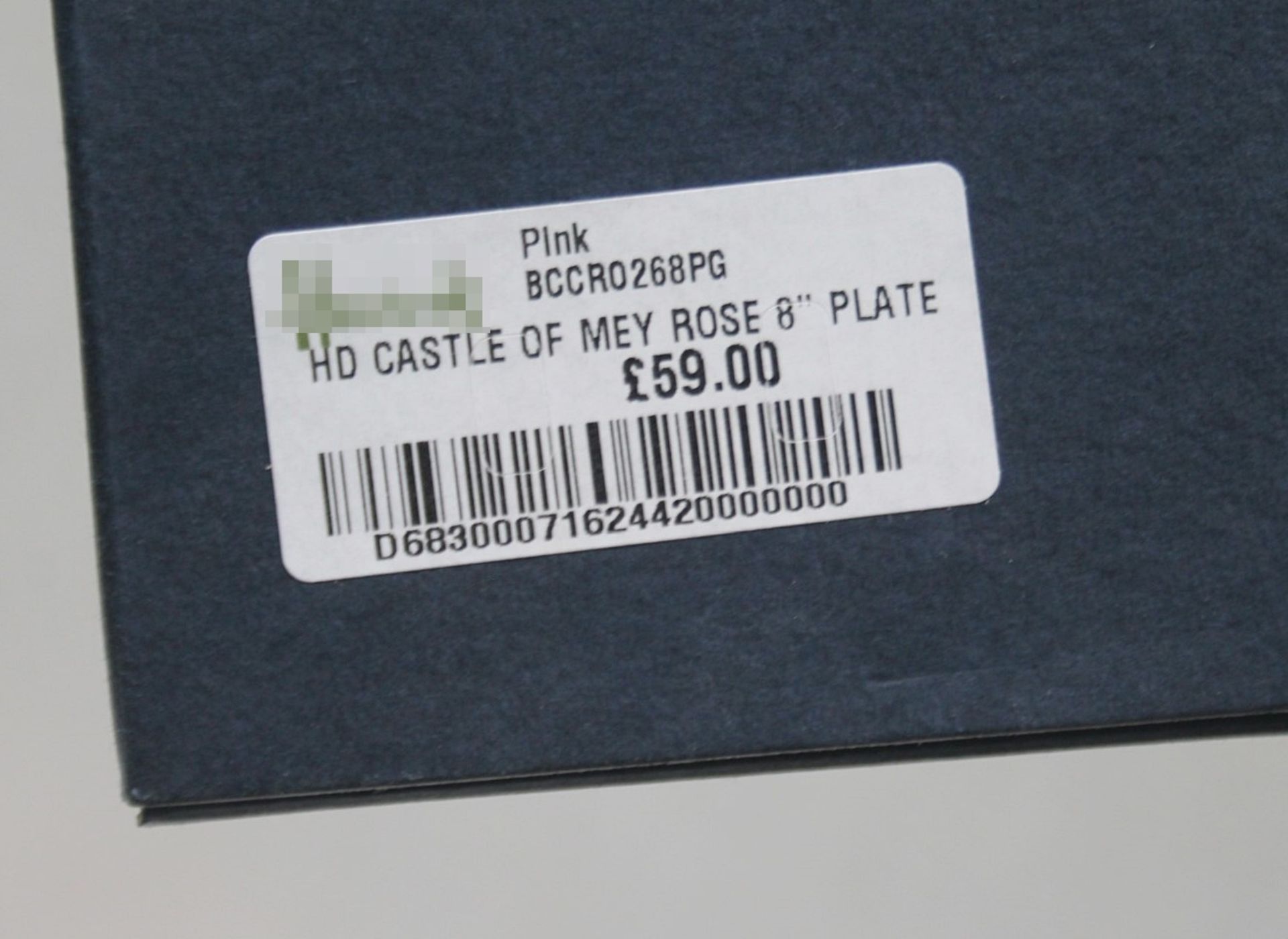 1 x HALCYON DAYS Fine Bone China Castle Of Mey Rose 8" Collectable Plate - Original Price £59.95 - Image 2 of 5