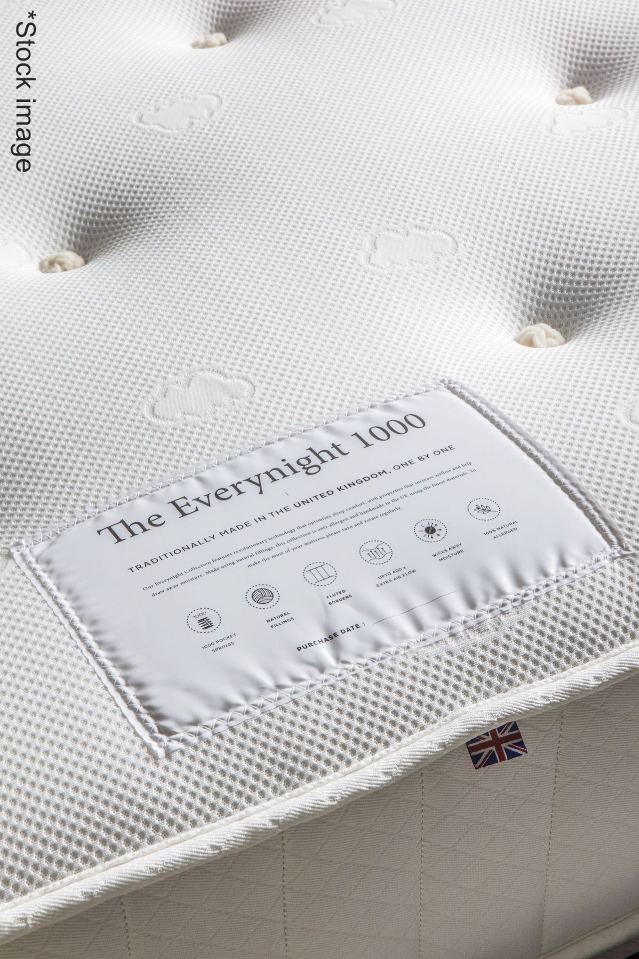 1 x GALLERY HOME 'The Everynight 1000' Small Double Handmade Mattress *Sealed* Original RRP £485.00 - Bild 4 aus 6