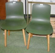 2 x Bistro Dining Chairs - Pre-owned In Good Condition - Ref: WAHAC42 G/IT - CL820 - Location: