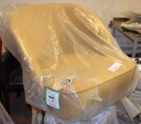 1 x BEPURE HOME 'Vogue' Velvet Upholstered Chair Top in Mustard Yellow - Wrapped Unused Stock with