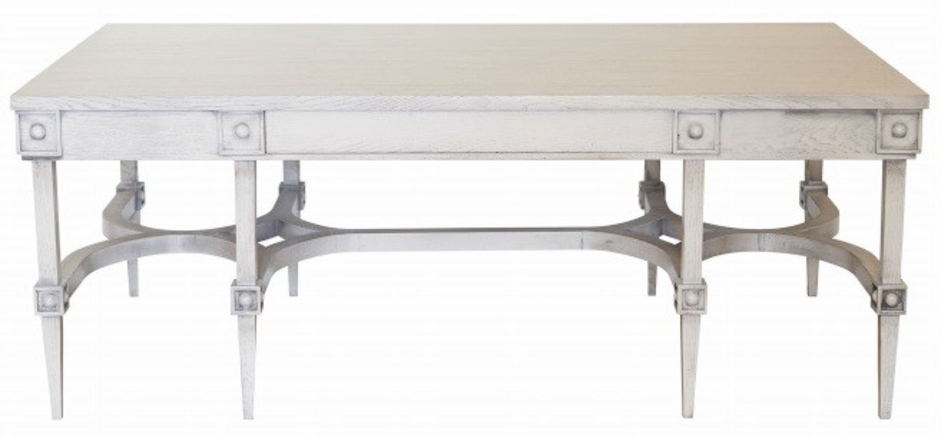 1 x JUSTIN VAN BREDA 'Rose' Georgian-Style Designer Coffee Table In Limed Grey Oak - Ex-Display Item - Image 3 of 18