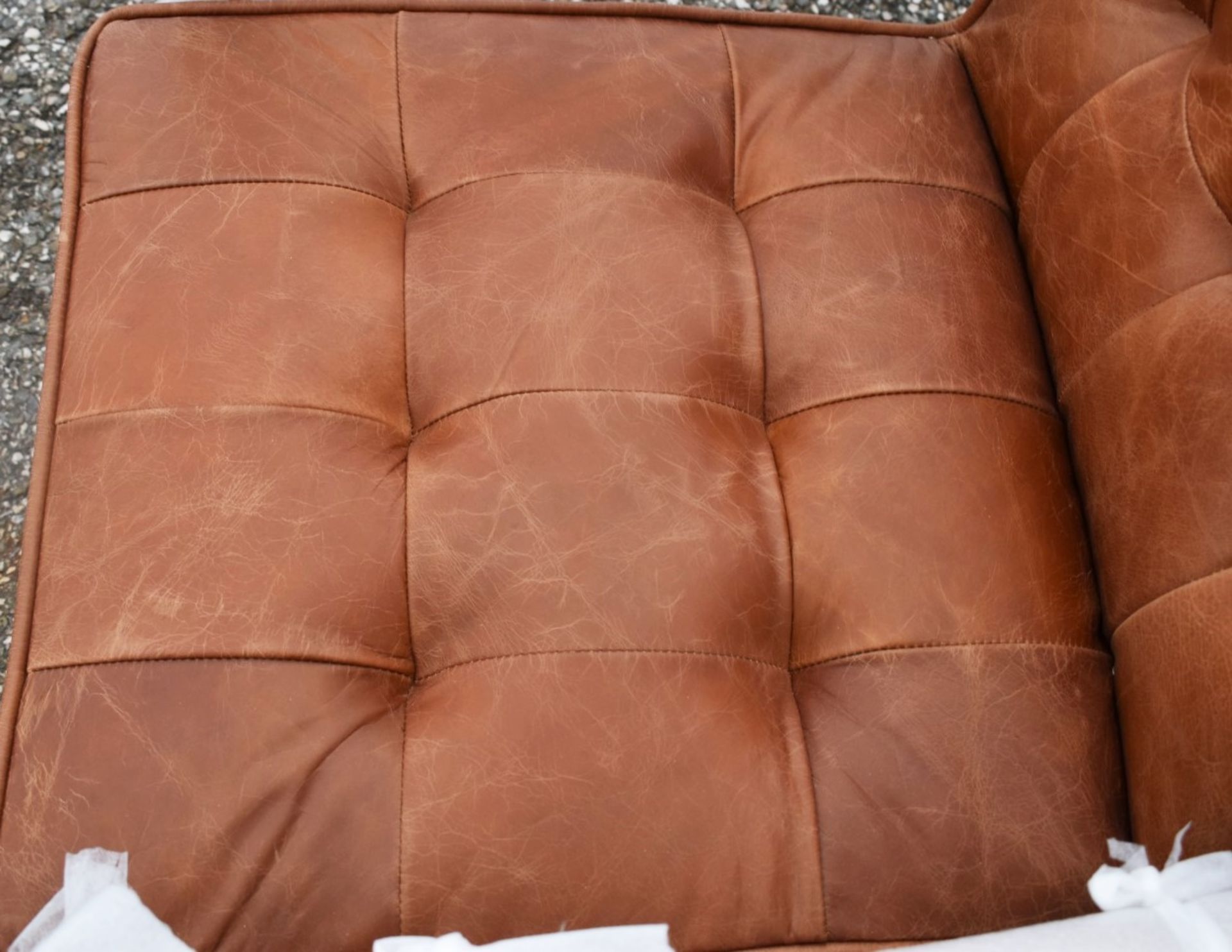1 x 'Humber' Armchair Upholstered Vintage Brown Leather - New / Unused Stock - CL011 - Location: - Image 6 of 7