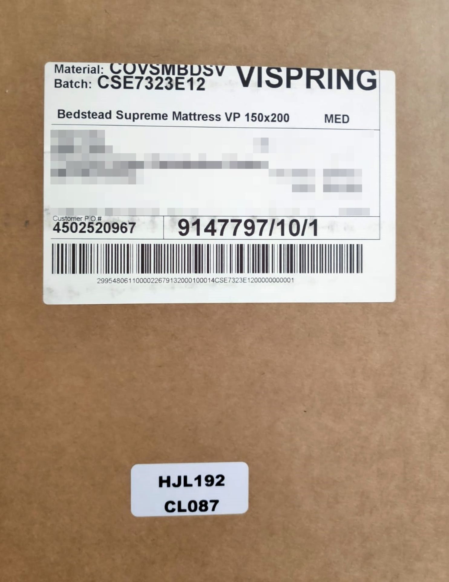 1 x VISPRING 'Bedstead Supreme' Luxury Kingsize Mattress 150x200cm - Original Price £3,270 - Boxed - Image 3 of 3