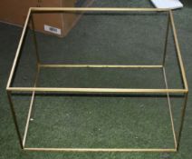 2 x GLEAM 50cm Square Table Bases - Unused Boxed Stock - Ref: G010 G/IT - CL011 - Location: