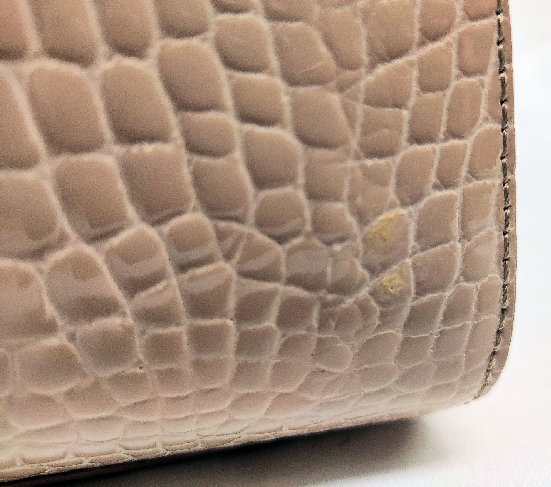 1 x ASPINAL OF LONDON Small Florence Frame Bag In Soft Taupe Patent Croc - Original RRP £995 - - Bild 12 aus 25